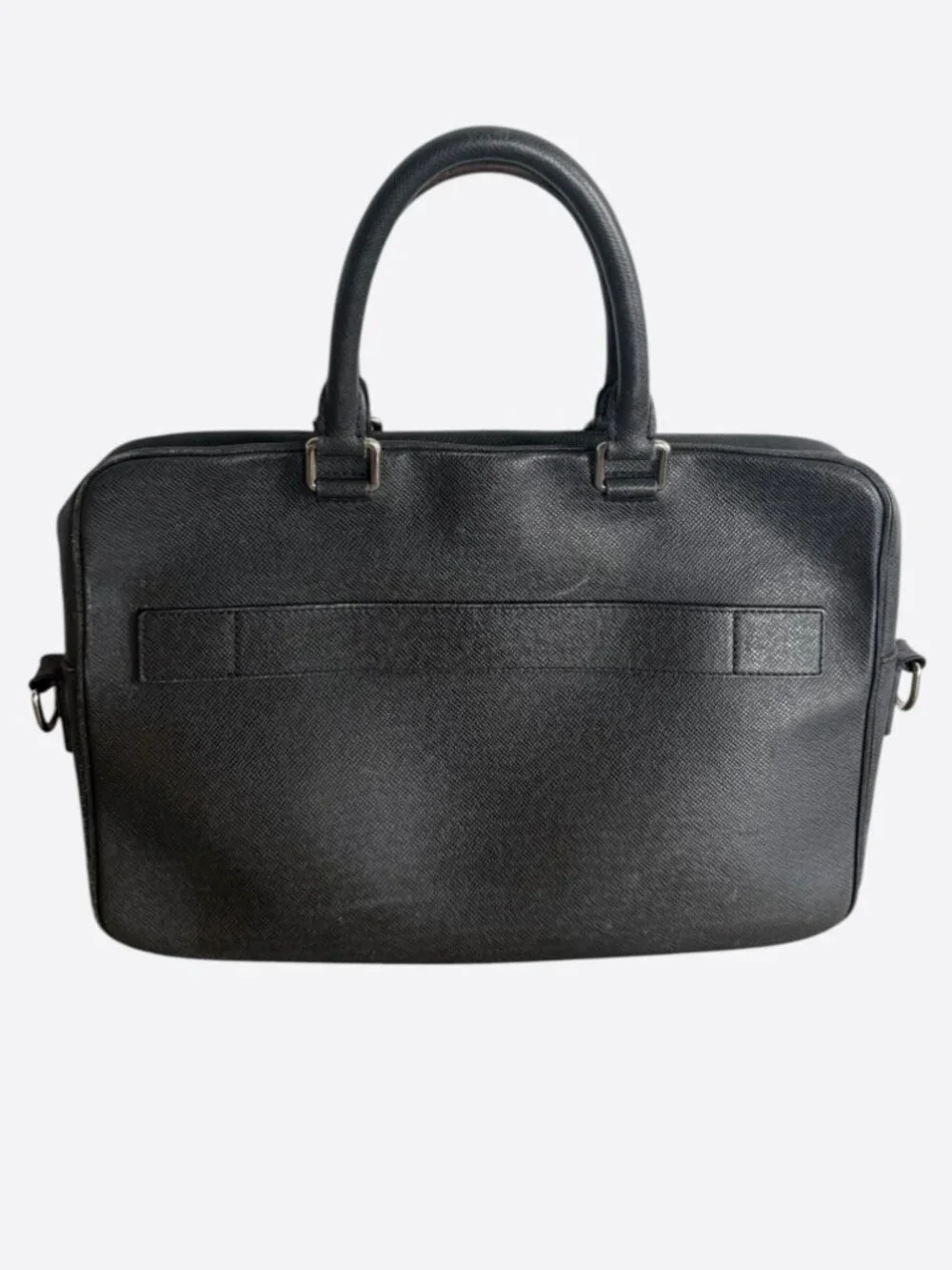 Louis Vuitton Black Taigarama Porte Documents Laptop Bag